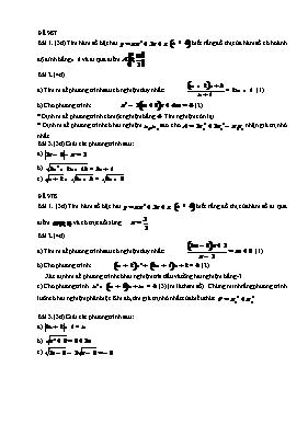 Kiểm tra 1 tiết môn Đại số 10 - Đề 987